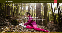 Desktop Screenshot of lesveskole.terezanet.cz